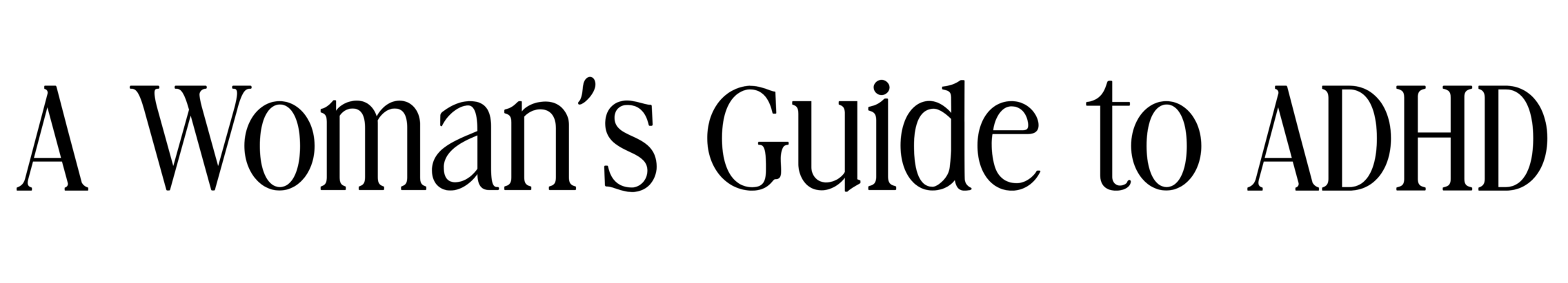 a woman's guide to ADHD logo